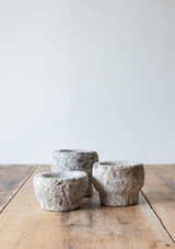 Antique Carved Stone Bowl | Maison Blonde