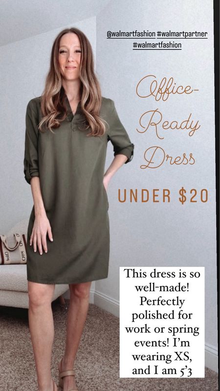 Every spring wardrobe should have a few solid dresses that are budget friendly and well made. I love this olive colored dress and it goes with so many sneaker or sandal options! 

#LTKSeasonal #LTKstyletip #LTKfindsunder50
