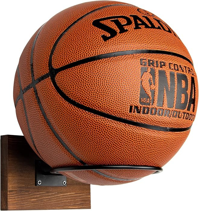 PUERSI Ball Holder Wall Mount Ball Stand Display Storage for Basketball Football Soccer Volleybal... | Amazon (US)