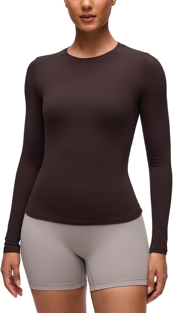 CRZ YOGA Softembrace Crewneck Long Sleeve Top | Amazon (UK)