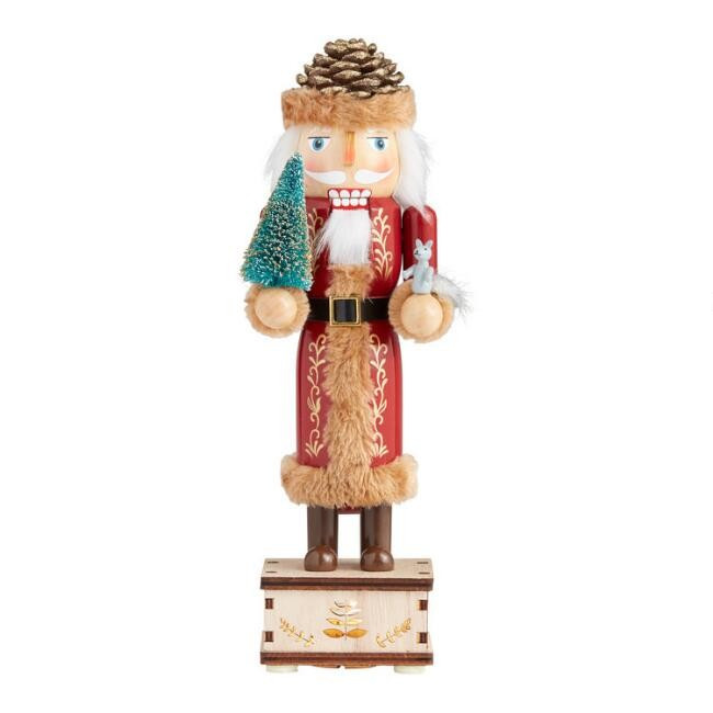 Woodland Santa LED Light Up Nutcracker | World Market