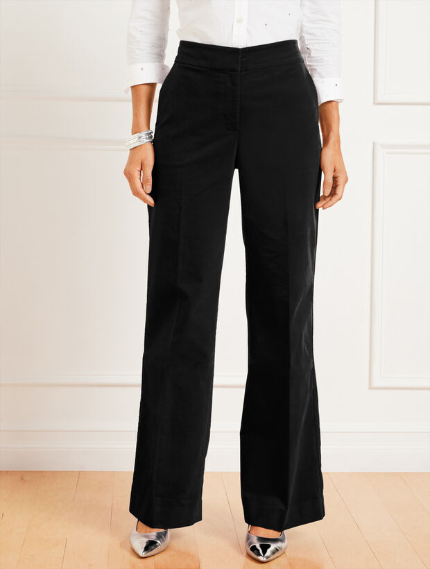 Velveteen Wide Leg Pants | Talbots