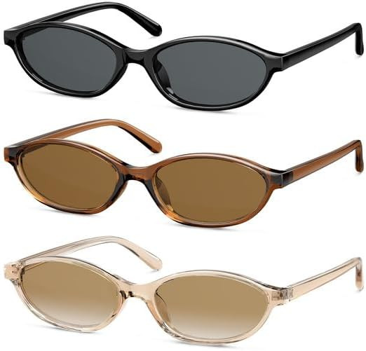 Retro Cat Eye Sunglasses for Women, UV400 Protection, Lightweight Square Frame Shades for Driving... | Amazon (US)