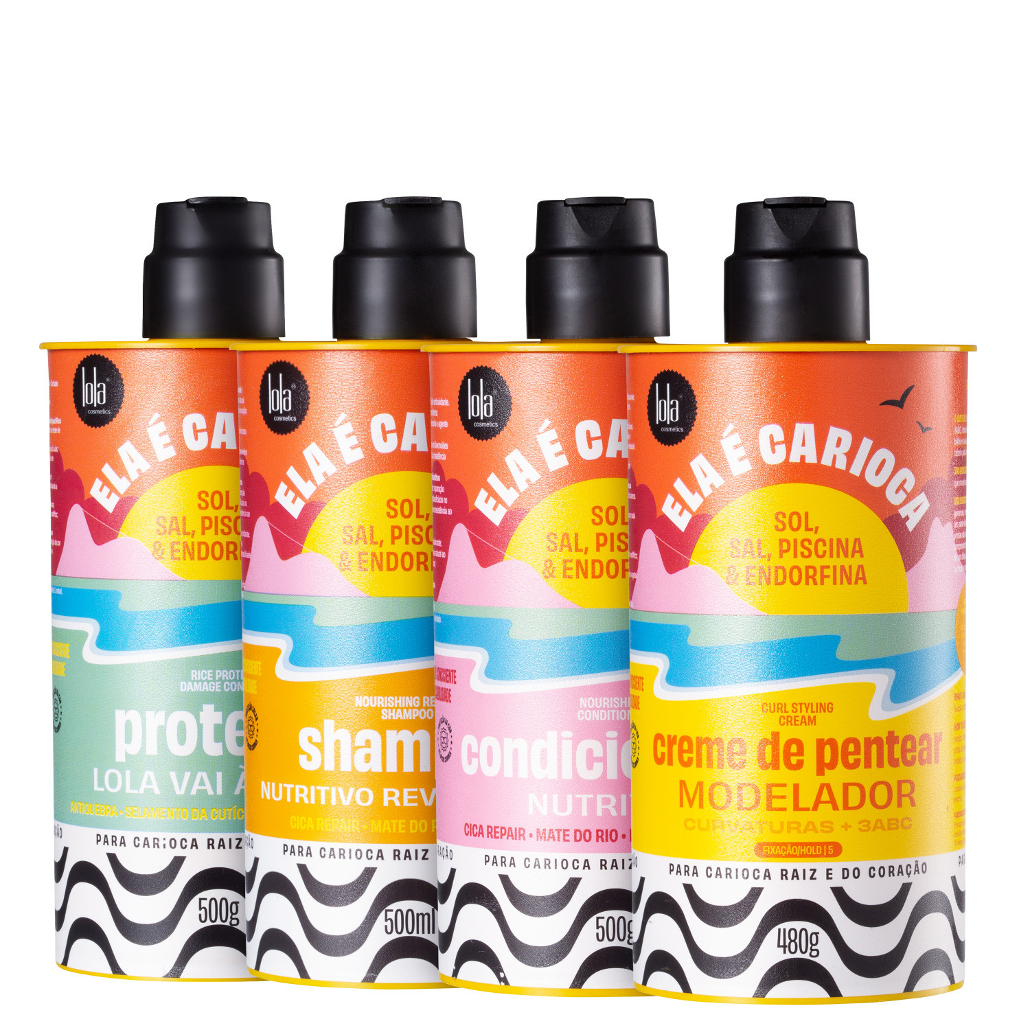 Kit Lola Cosmetics Ela é Carioca Sol, Sal, Piscina & Endorfina Curvaturas + 3ABC (4 Produtos) | Beautybox (BR)