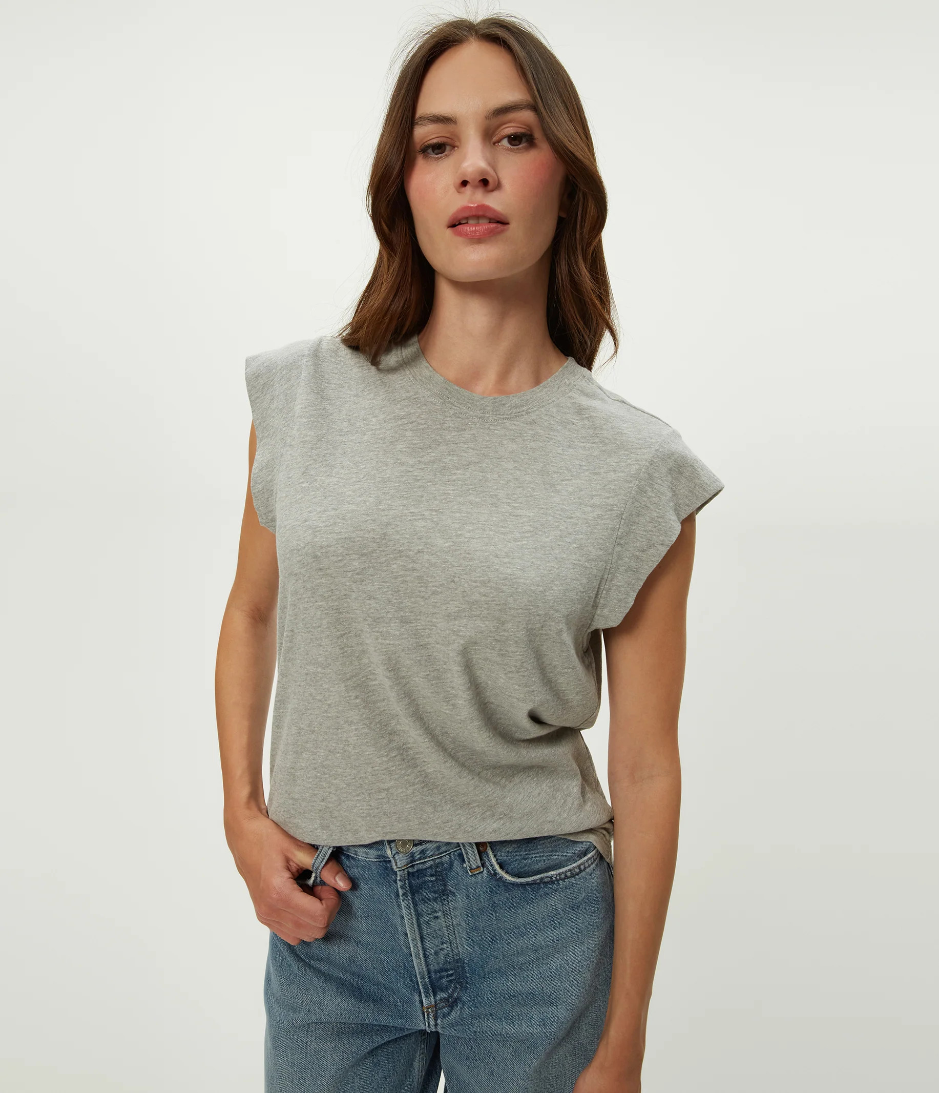 Variant options: Joey Power Shoulder Tee | MichaelStars.com