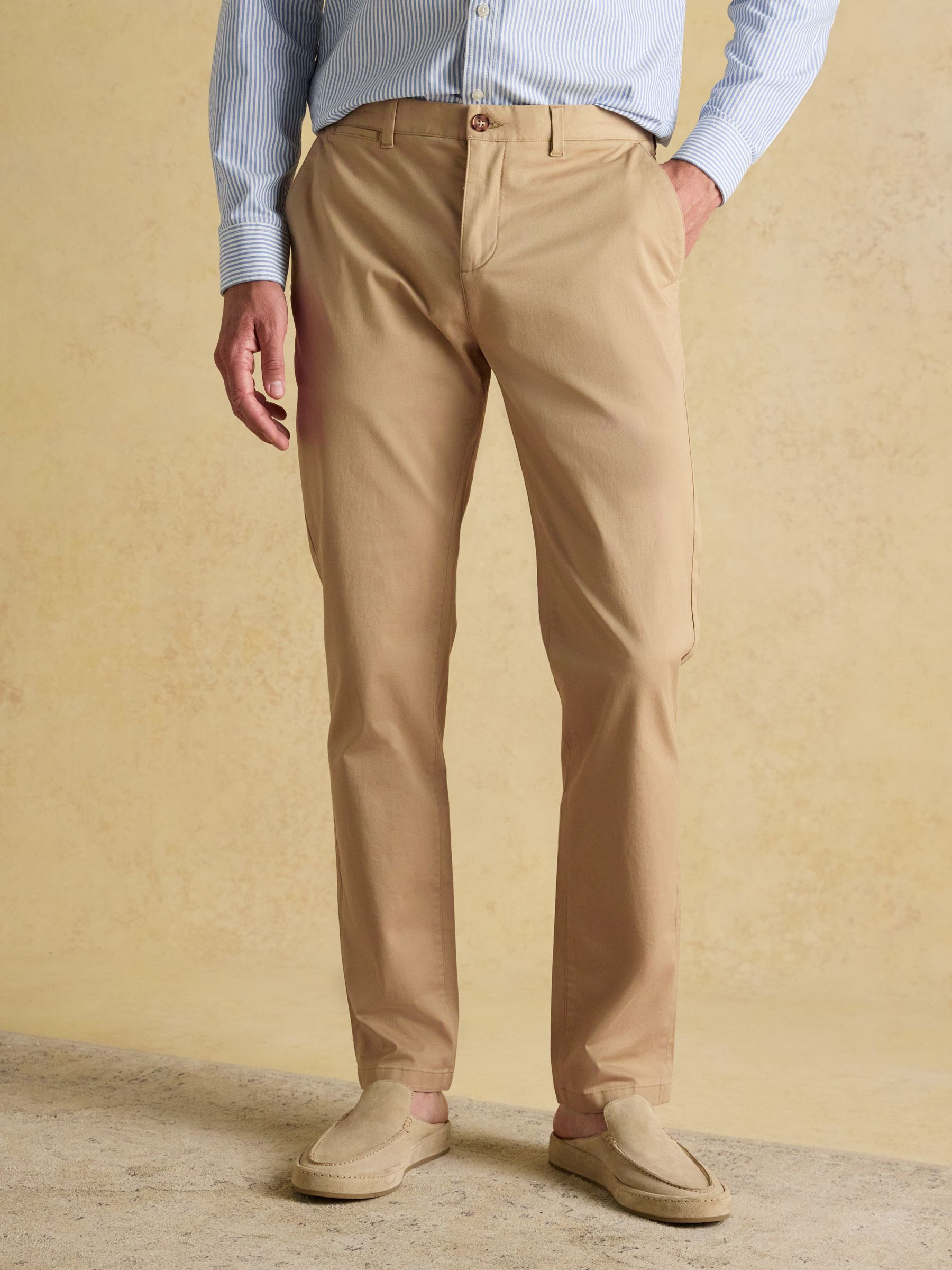 Classic Fit Tan Chino Trousers | Joules | Joules