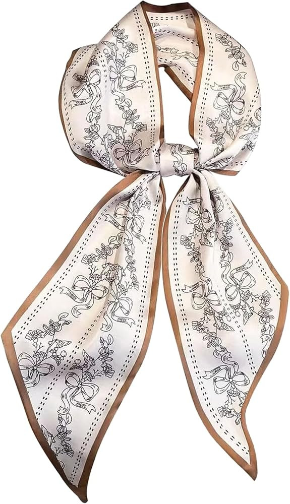 Fashion Scarf for Women - 58" Long Skinny Scarf Lightweight, Luxurious Silk Feeling for Neck, Hai... | Amazon (US)