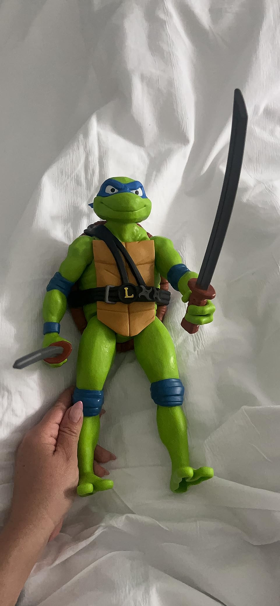 Teenage Mutant Ninja Turtles: Mutant Mayhem 12” Giant Leonardo Figure by Playmates Toys | Amazon (US)
