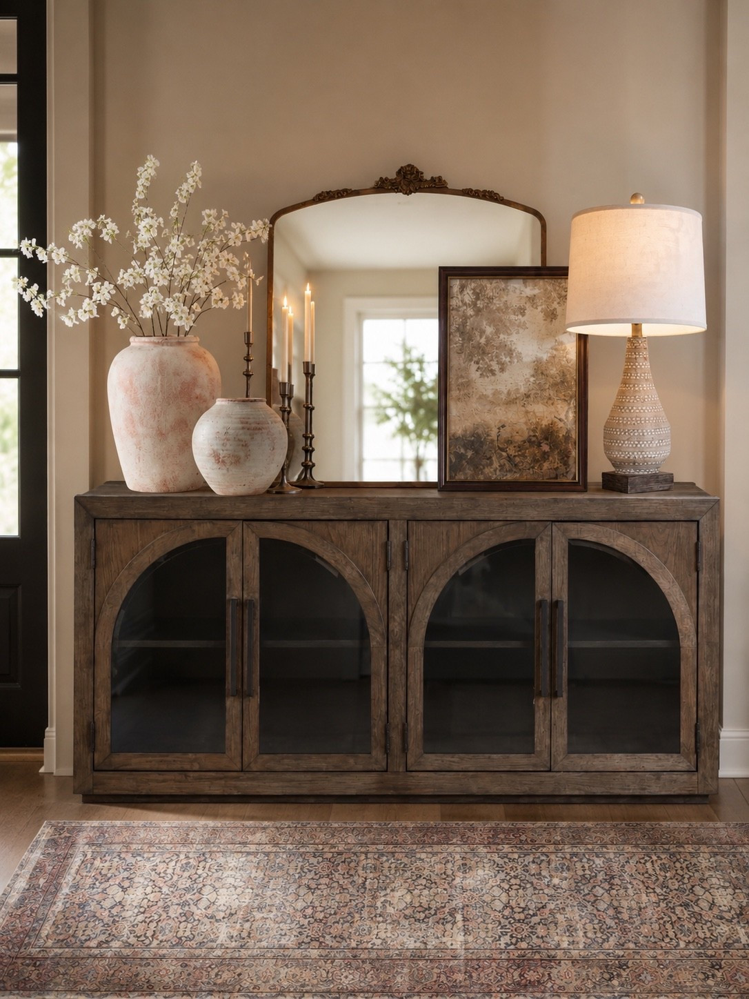 #ad Wayfair’s Memorial Day Clearance Finds 🤍

Loving this warm neutral entryway moment featuring some beautiful Wayfair finds that instantly make a space feel cozy and elevated. 

Wayfair’s Memorial Day Clearance  
Up to 70% off. Fast and free shipping over $35. 

@Wayfair #wayfairpartner #wayfair  
#entrywaydecor #consoletable #vintagerug #neutraldecor #homedecor

entryway decor | neutral home | Wayfair finds | console table | vintage rug | foyer decor | cozy home | warm neutrals | home styling | elegant interiors | timeless decor | designer inspired | layered decor | luxury home | modern farmhouse | greige walls | antique mirror | home finds | entryway styling | classic home | curated spaces | decorative accents | cozy entryway | interior inspiration | neutral aesthetic

#LTKHome #LTKSaleAlert