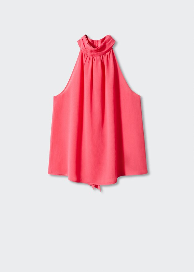 Floral tie blouse | MANGO (US)