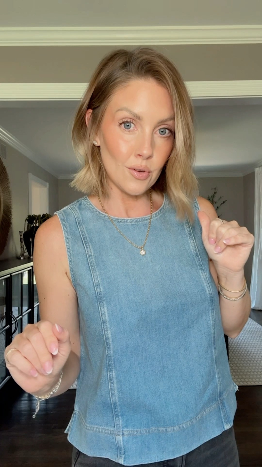 The lightweight denim you need for summer 🙌🏼 I went true to size with the extra small and everything! New customers can use code ALMOSTREADYXSPANX for 15% off!

￼ @Spanx  #SpanxPartner

#LTKPetite #LTKOver40 #LTKootd