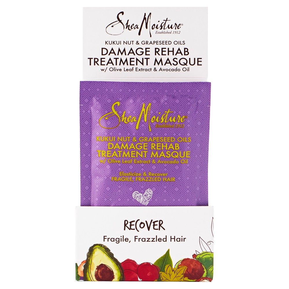 SheaMoisture Kukui Nut & Grapeseed Oils Damage Rehab Treatment Masque - 2oz | Target