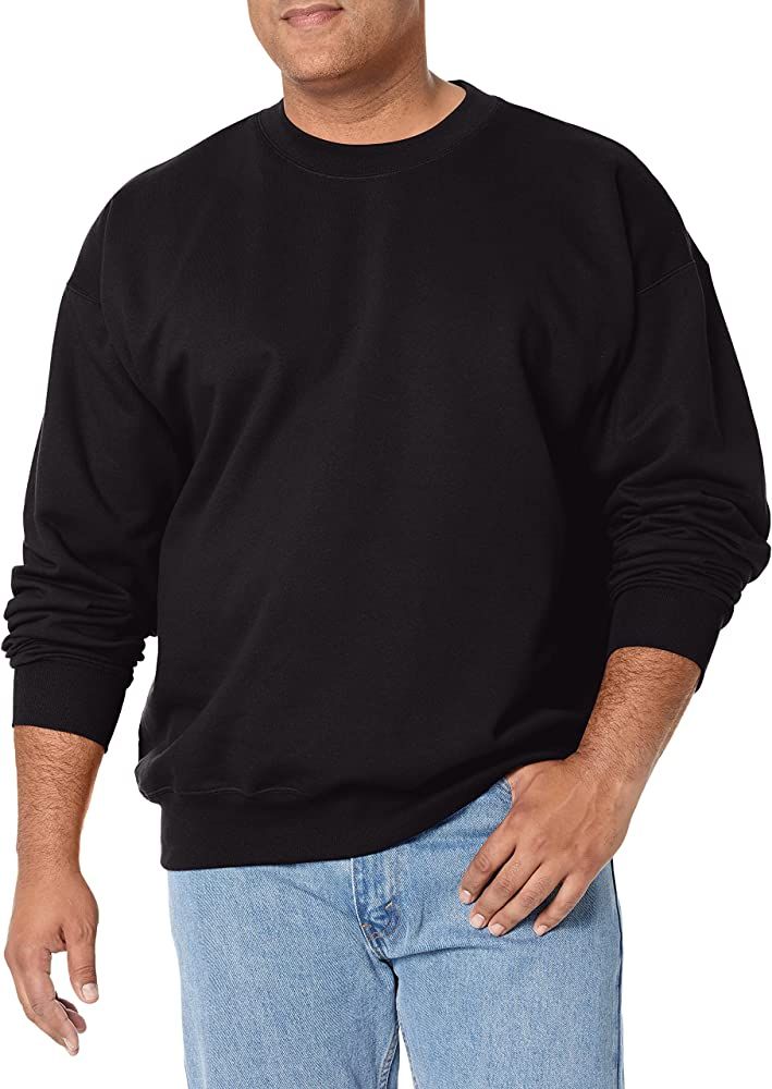 Hanes mens Sweatshirt, Heavyweight Fleece Sweatshirt, Crewneck Pullover for Men | Amazon (US)