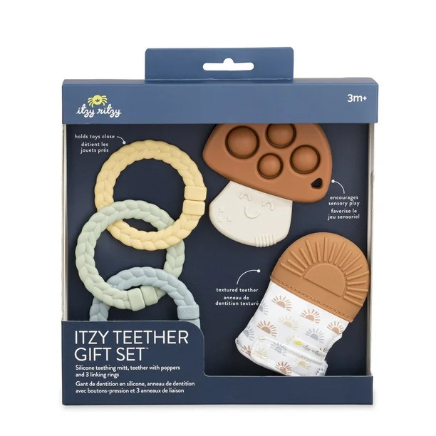 Itzy Ritzy Teether Gift Set - Mushroom - Walmart.com | Walmart (US)