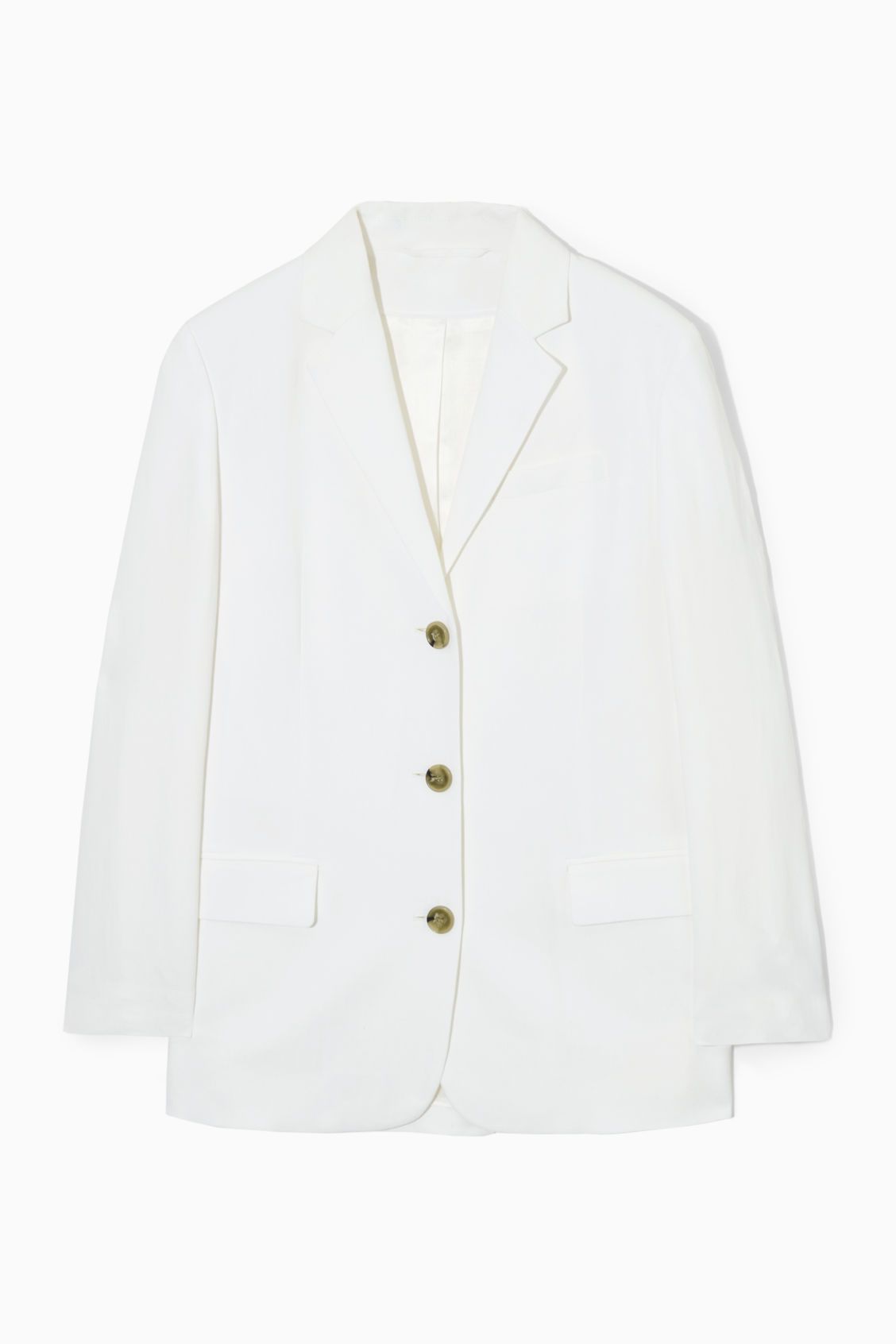 RELAXED-FIT LINEN-BLEND BLAZER | COS UK