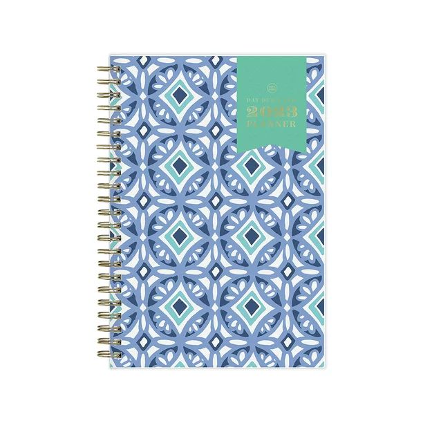 2023 Blue Sky Day Designer Tile 5" x 8" Weekly & Monthly Planner Blue/Green (101410-23) - Walmart... | Walmart (US)