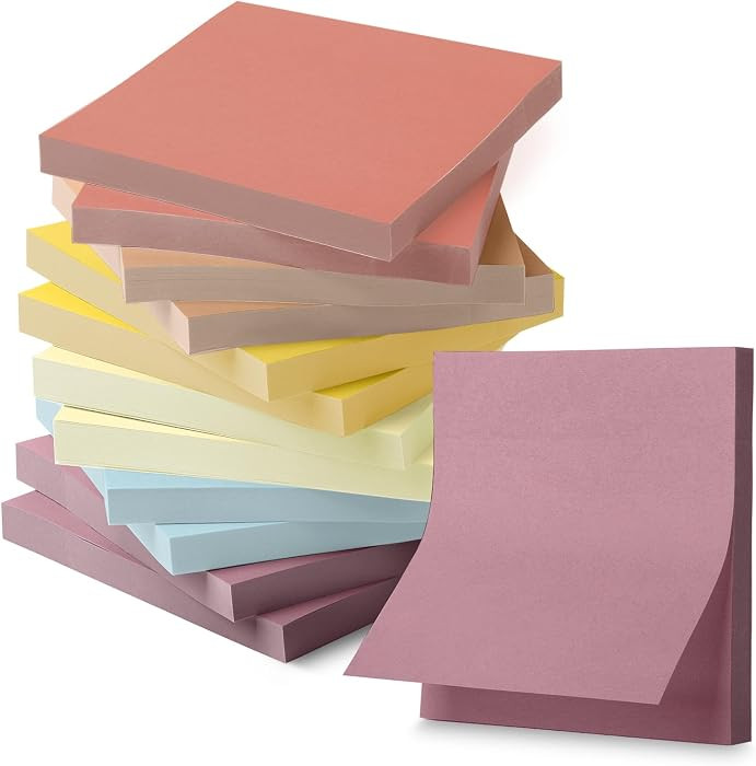 Mr. Pen- Sticky Notes, 3"x3", 12 Pads, 600 Sheets, Sunlit Sands | Amazon (US)