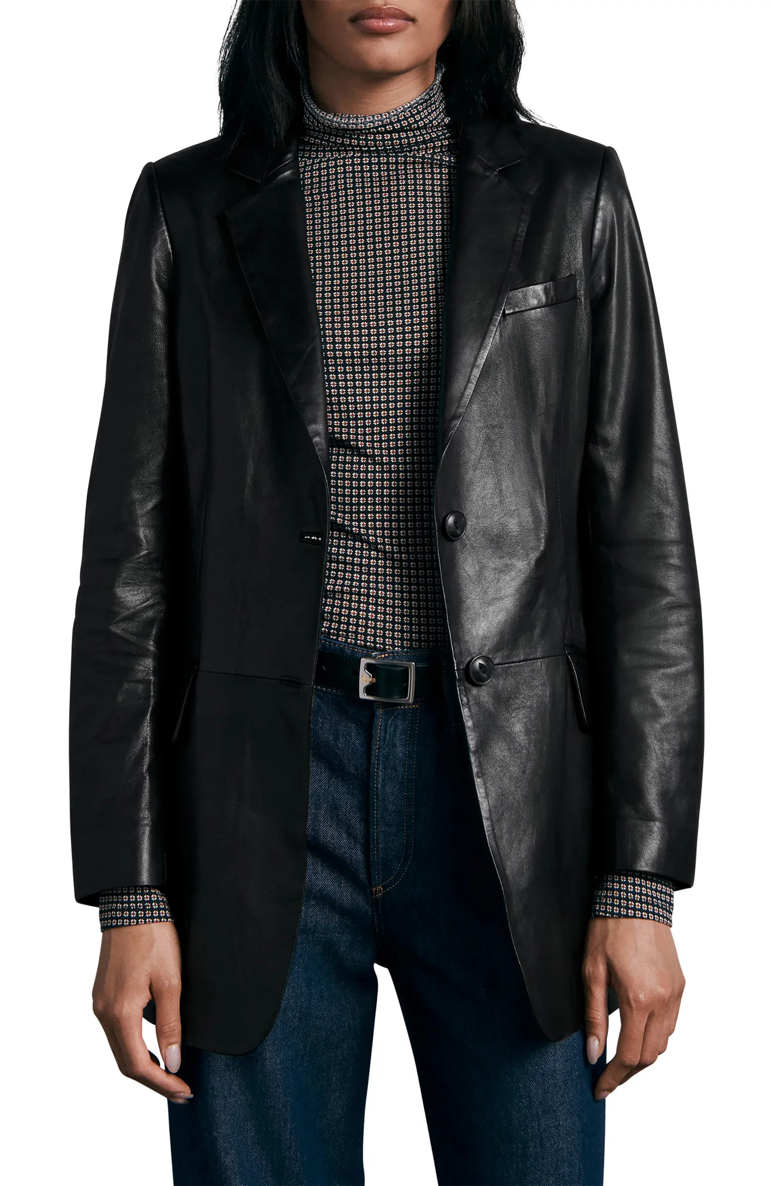 rag & bone ICONS Charles Leather Blazer | Nordstrom | Nordstrom
