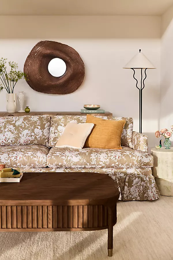 Bowen Frida Ruffle Two-Cushion Sofa | Anthropologie (US)