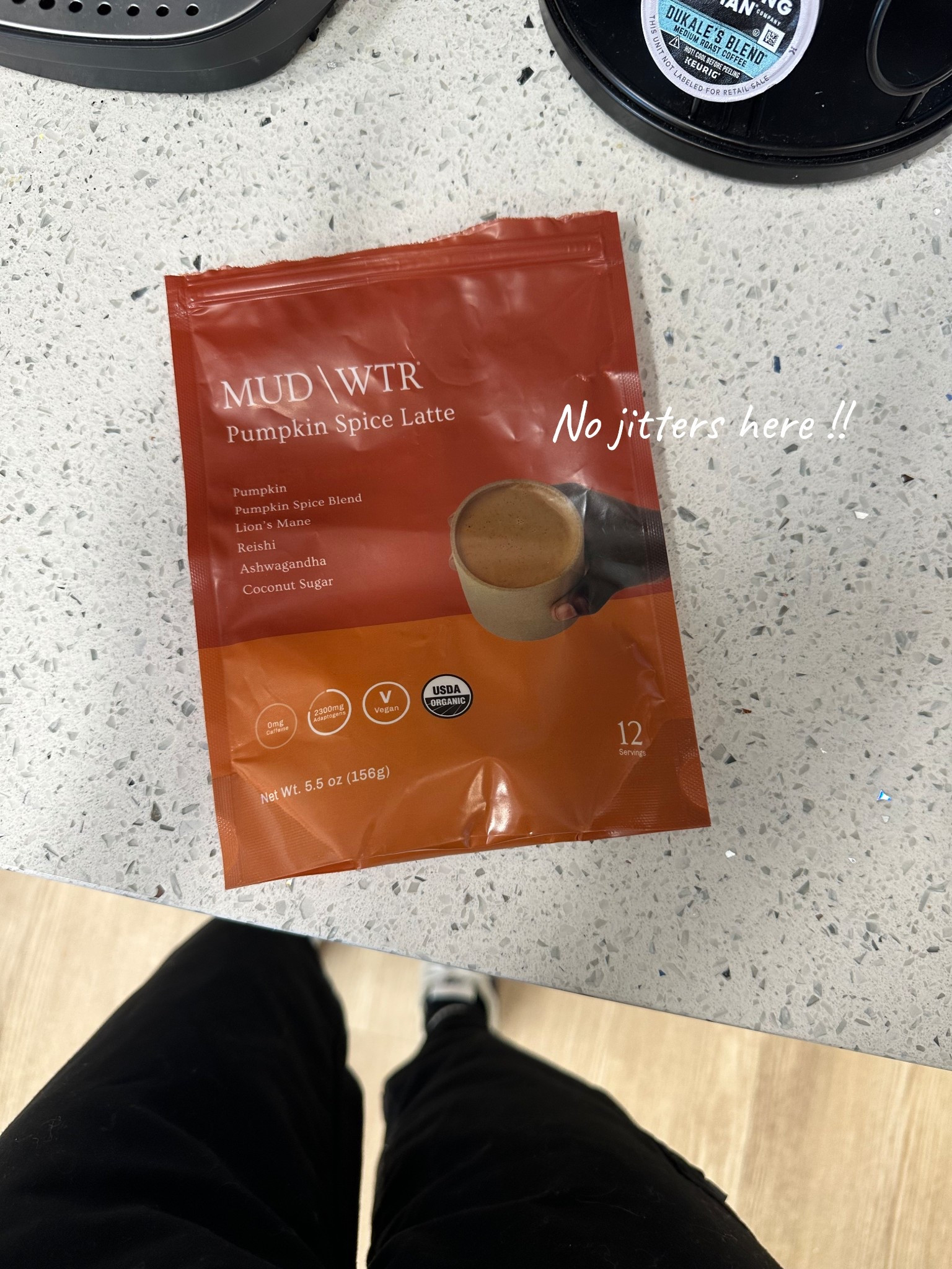 If you have a caffeine sensitivity like me, I highly recommend mushroom coffee !! I love mud wtr, this is the pumpkin spice blend - I mix 2 tbsps in hot water, throw in my fav creamer & enjoy it at work ! No jitters & a little tasty pick me up 

#LTKWorkwear #LTKmorningroutine #LTKdayinmylife