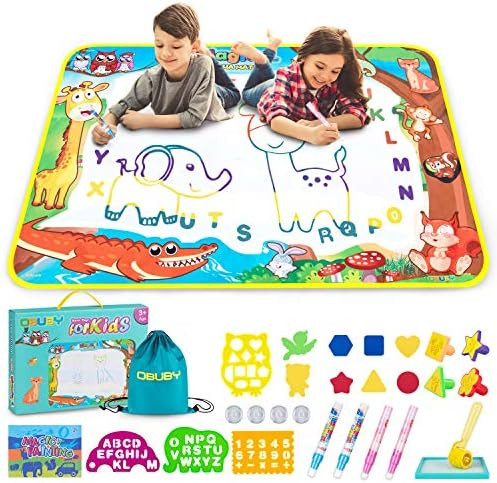Obuby Aqua Magic Mat Kids Doodle Mats Water Drawing Writing Board Toy for Kid Toddler Animal Educ... | Amazon (US)