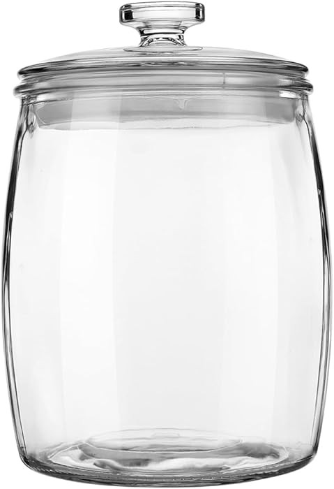 Folinstall Wide Mouth Apothecary Jar with Lid, 0.5 Gallon Glass Jar for Kitchen Storage and Laund... | Amazon (US)