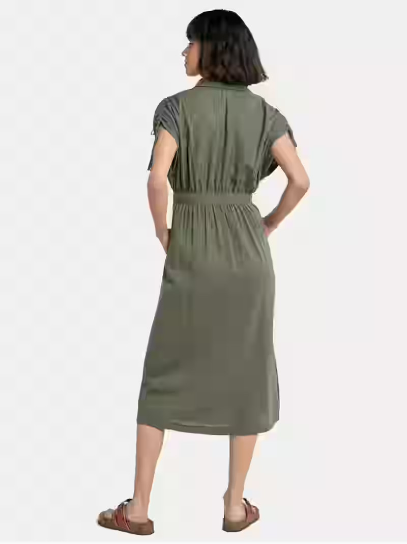 Time and Tru Women's and Women's Plus Midi Shirtdress, Sizes XS-4X | Walmart (US)
