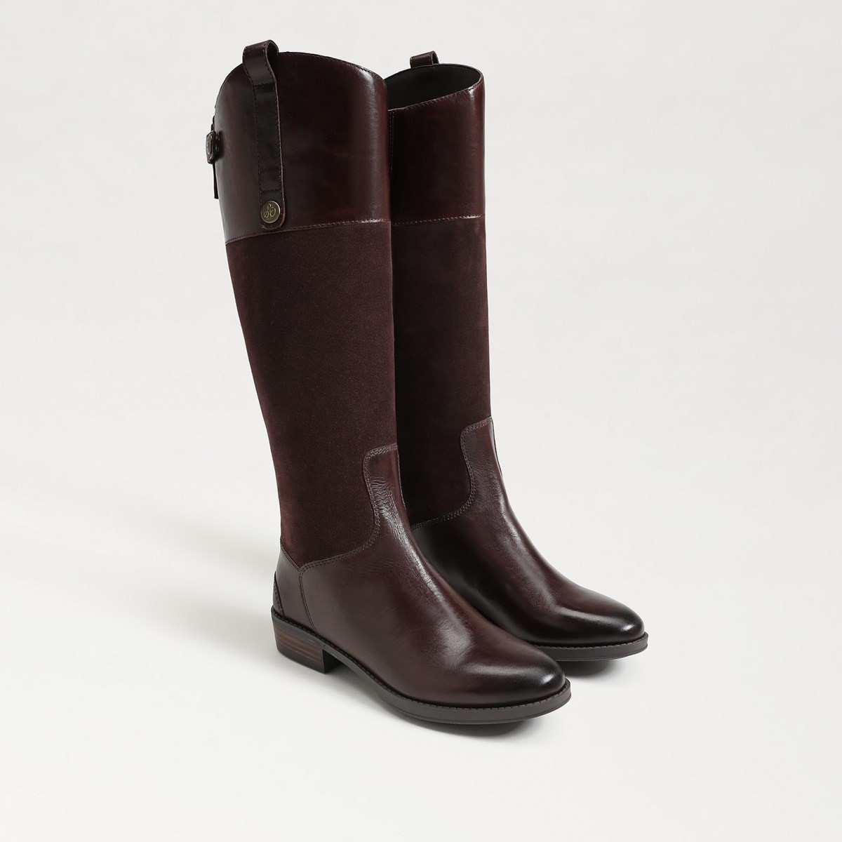 Penny Wide Calf Leather Riding Boot | Sam Edelman