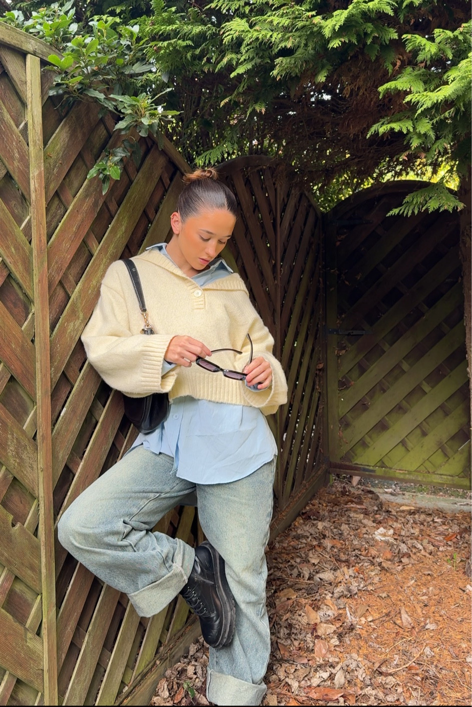 outfit of the day 🧋🍁🍂🧦 nothing I love more than pairing boots & rolled up jeans unreal girls #autumnoutfitideas #autumnfashion #getdressedwithme

#LTKwinter #LTKuk #LTKautumn