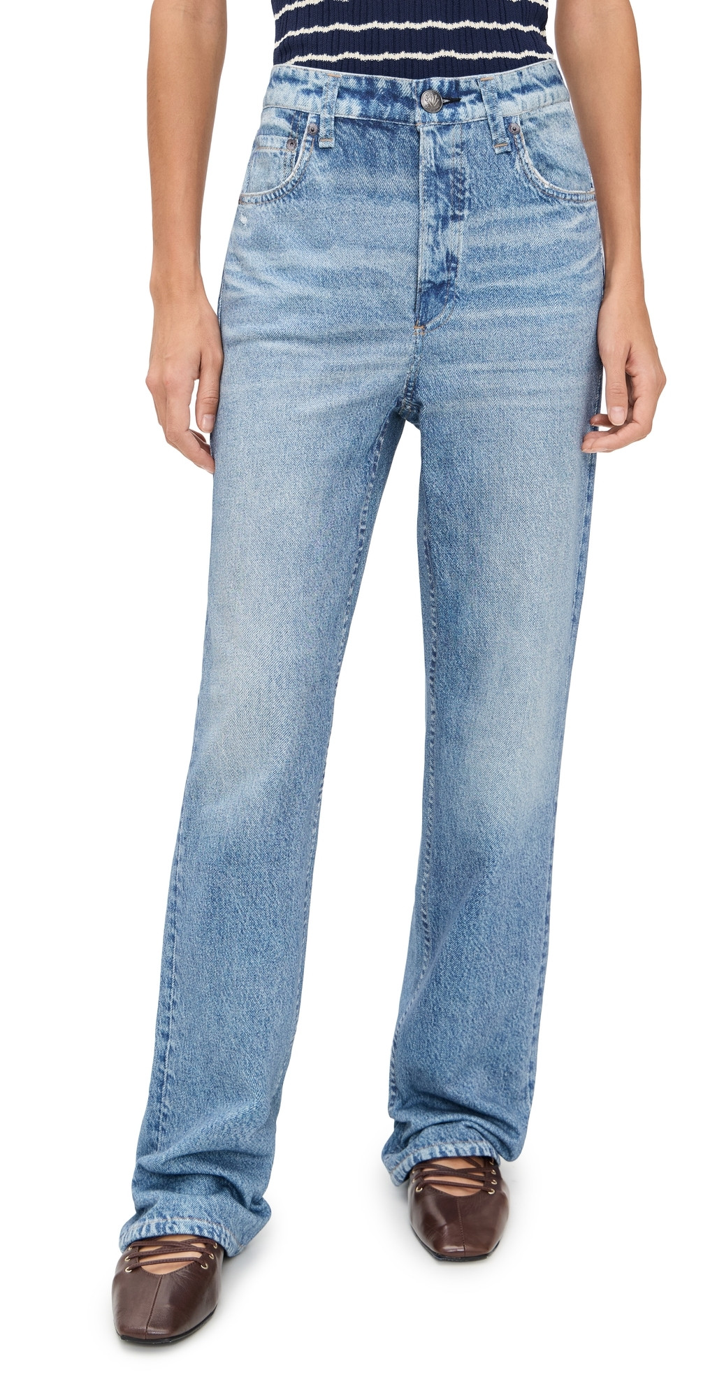 rag & bone Rb Miramar Terry Shea Straight Pants Tessa 24 | Shopbop