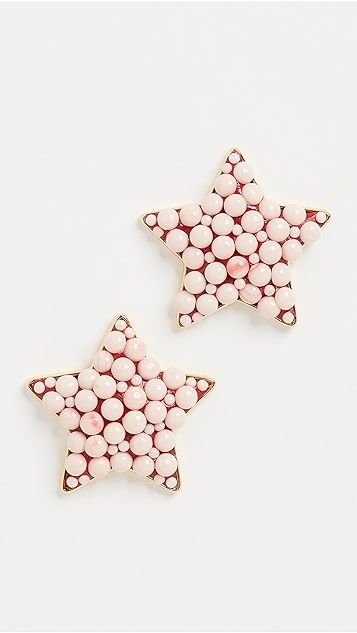 Jeweled Star Button Earrings | Shopbop