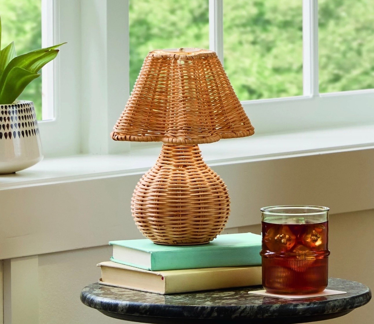 I am obsessed with this rattan portable rechargeable lamp. It’s absolutely adorable!

#LTKHome