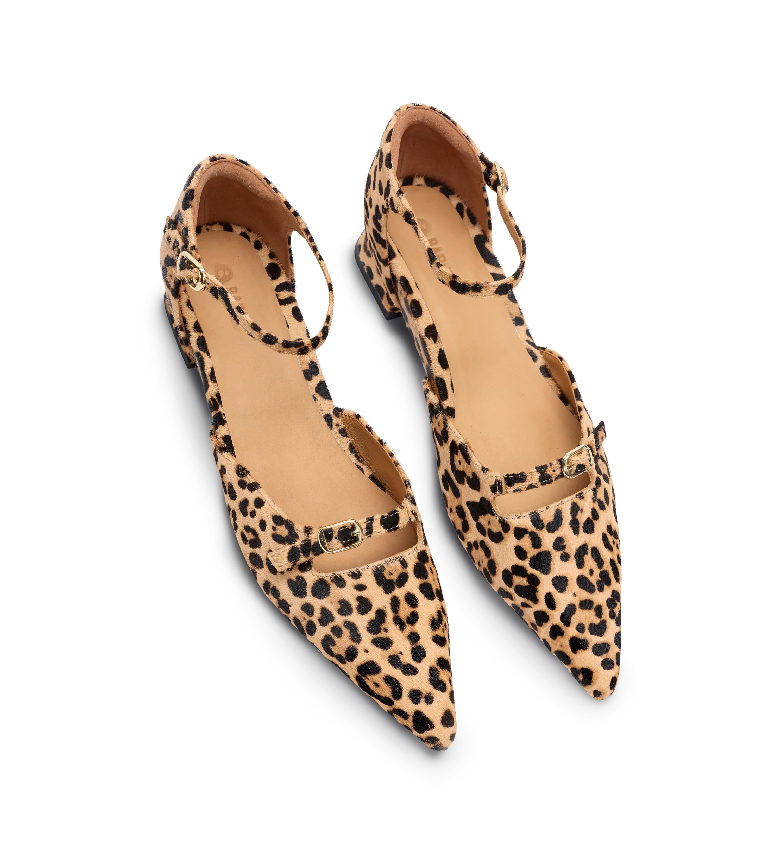 Florican Leopard Print Calf Hair Corporate Flats | Bared Footwear | Bared Footwear