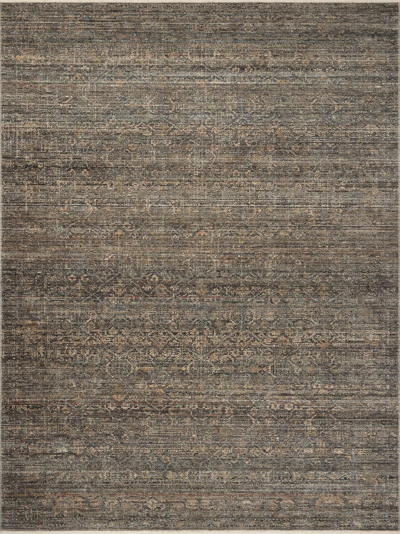 Loloi Amber Lewis Molly Collection MOL-05 Lagoon/Natural 5'-3" x 7'-9" Low Pile Area Rug | Amazon (US)