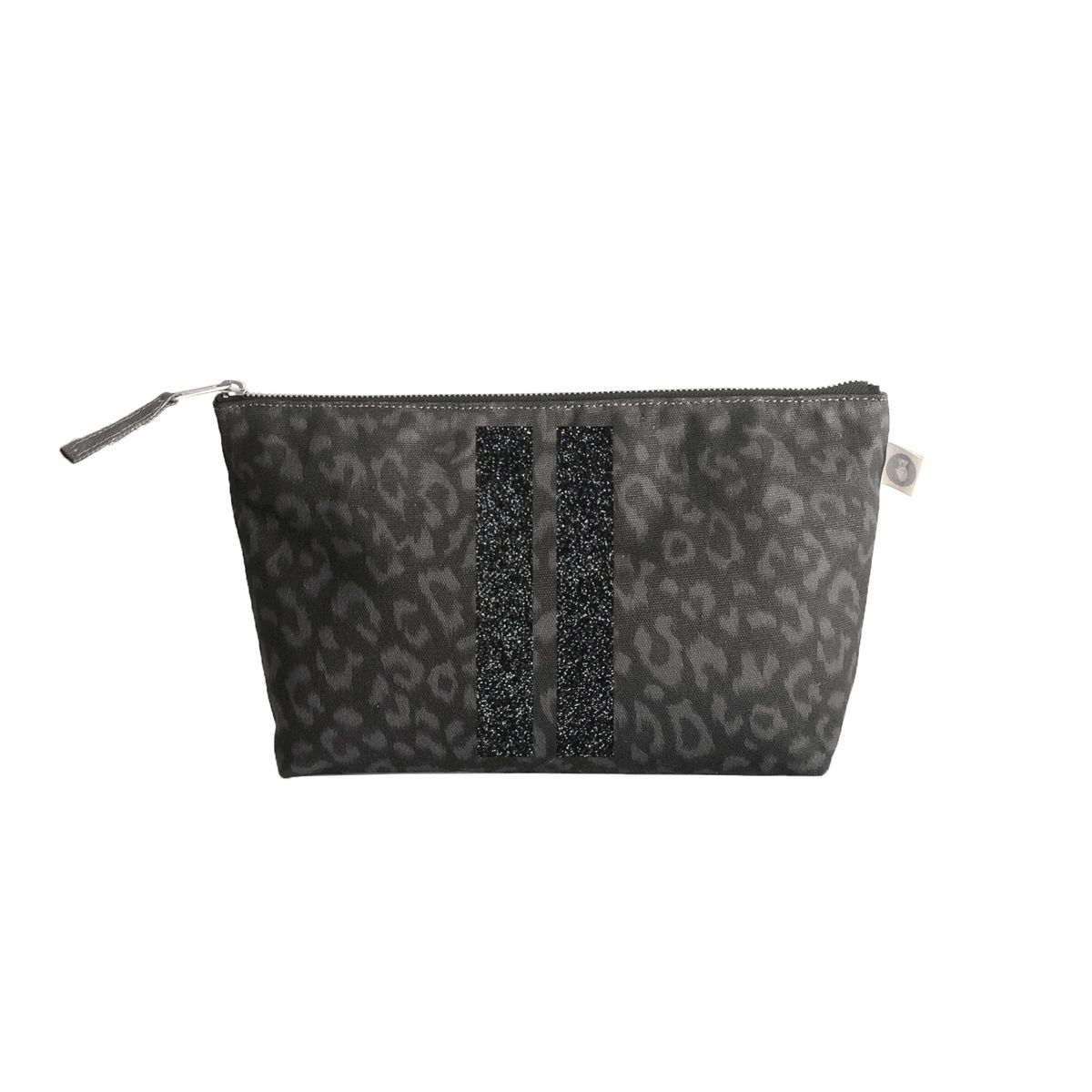 Clutch Bag: Black Leopard | Quilted Koala