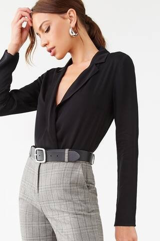Surplice Notched-Collar Bodysuit | Forever 21 (US)