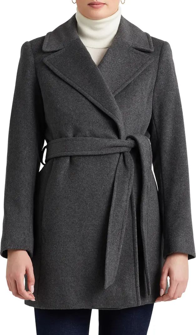 Lauren Ralph Lauren Belted Wool Blend Coat | Nordstrom | Nordstrom