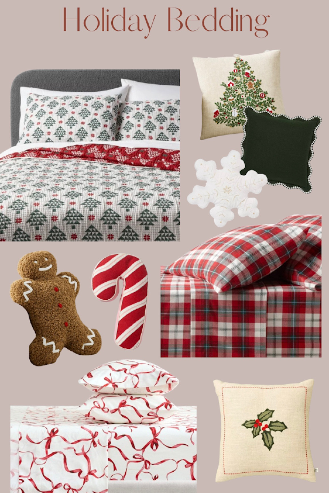 Holiday Bedding! Holiday pillows, holiday sheets, Christmas pillows 🎄

#LTKHome #LTKSeasonal #LTKHoliday