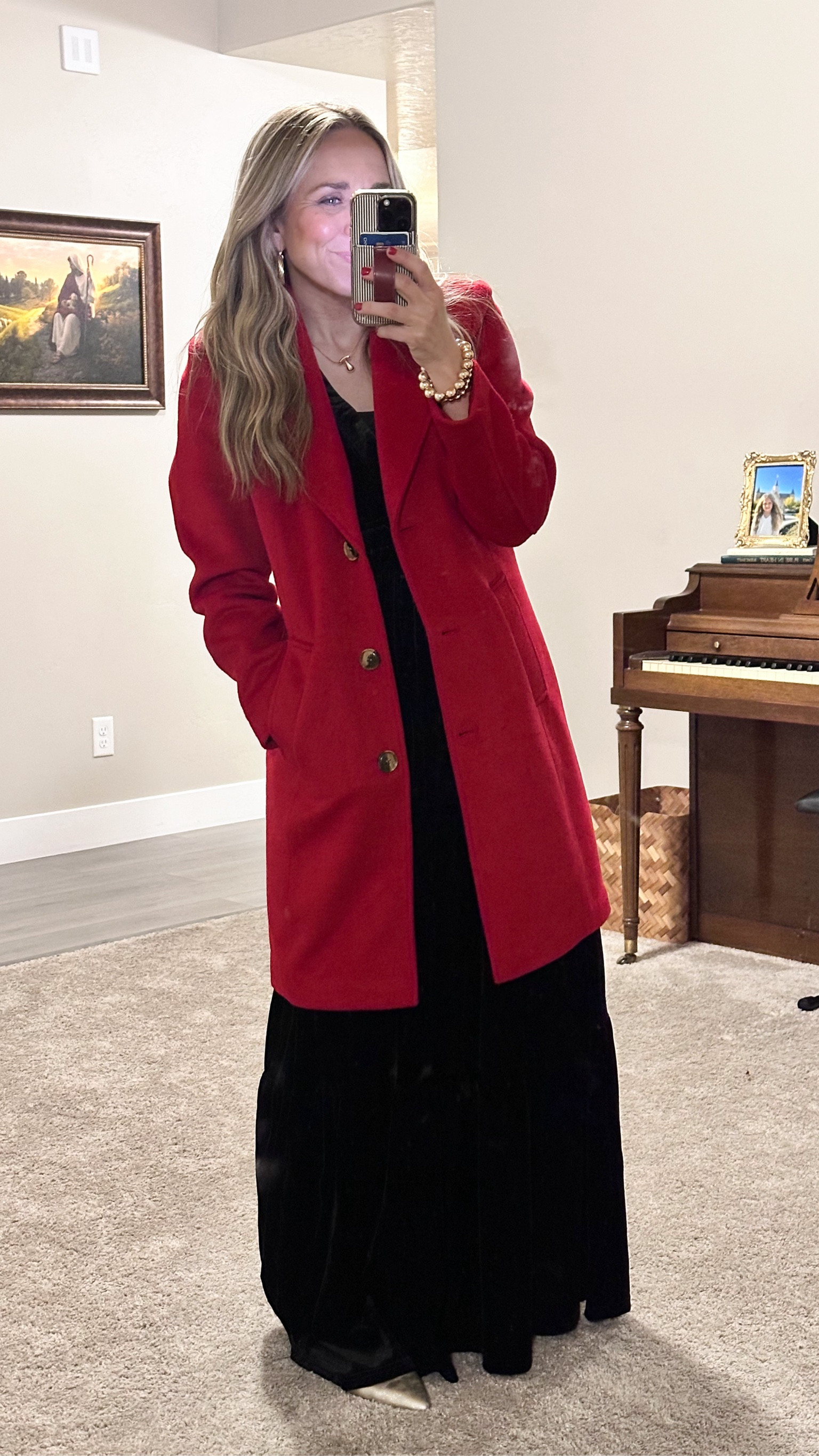 The perfect holiday party outfit! This dress is velvet and gorgeous! Coat is Walmart and perfect. Both true to size! 

#LTKHoliday #LTKGiftGuide #LTKCyberWeek