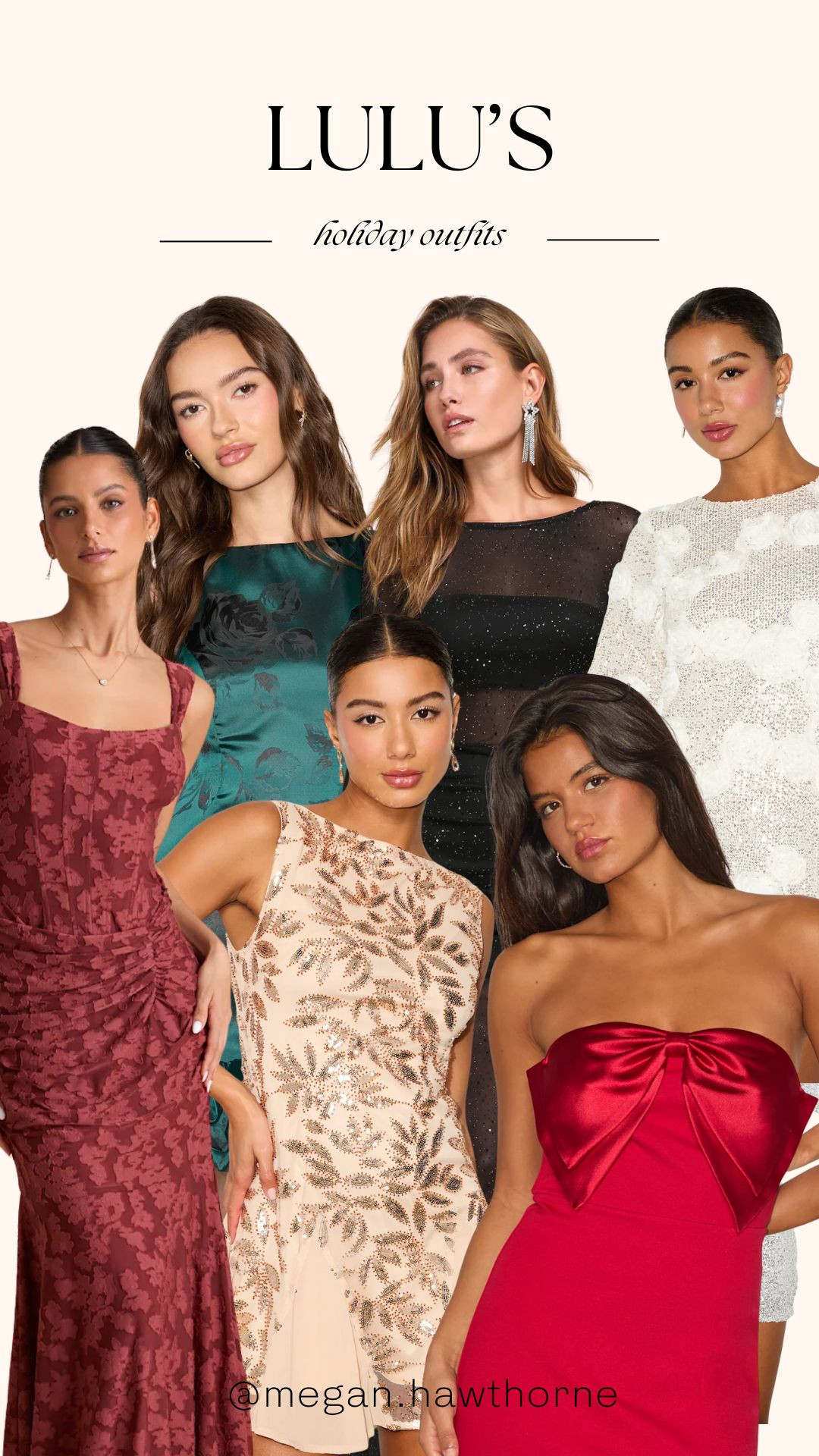 Holiday Outfit Ideas from Lulu's ✨ perfect for a dressy christmas/holiday party or for NYE!  

 #LTKHoliday #LTKSaleAlert #LTKMidsize