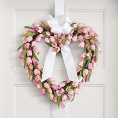 Tulip Heart Wreath | Grandin Road | Grandin Road