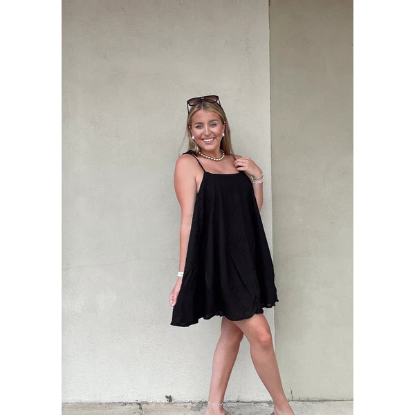 Back Button Down Detail Mini Dress | Southern Roots Clothing Co.