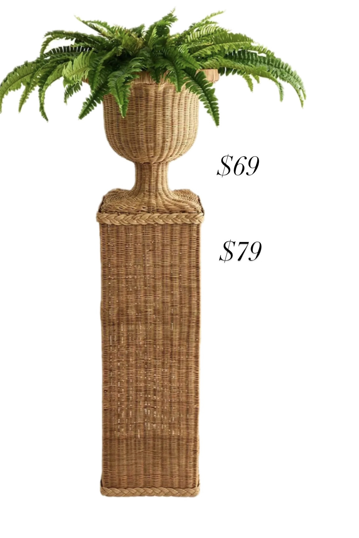 Pedestal urn look for less 

#LTKSeasonal #LTKHome #LTKSaleAlert