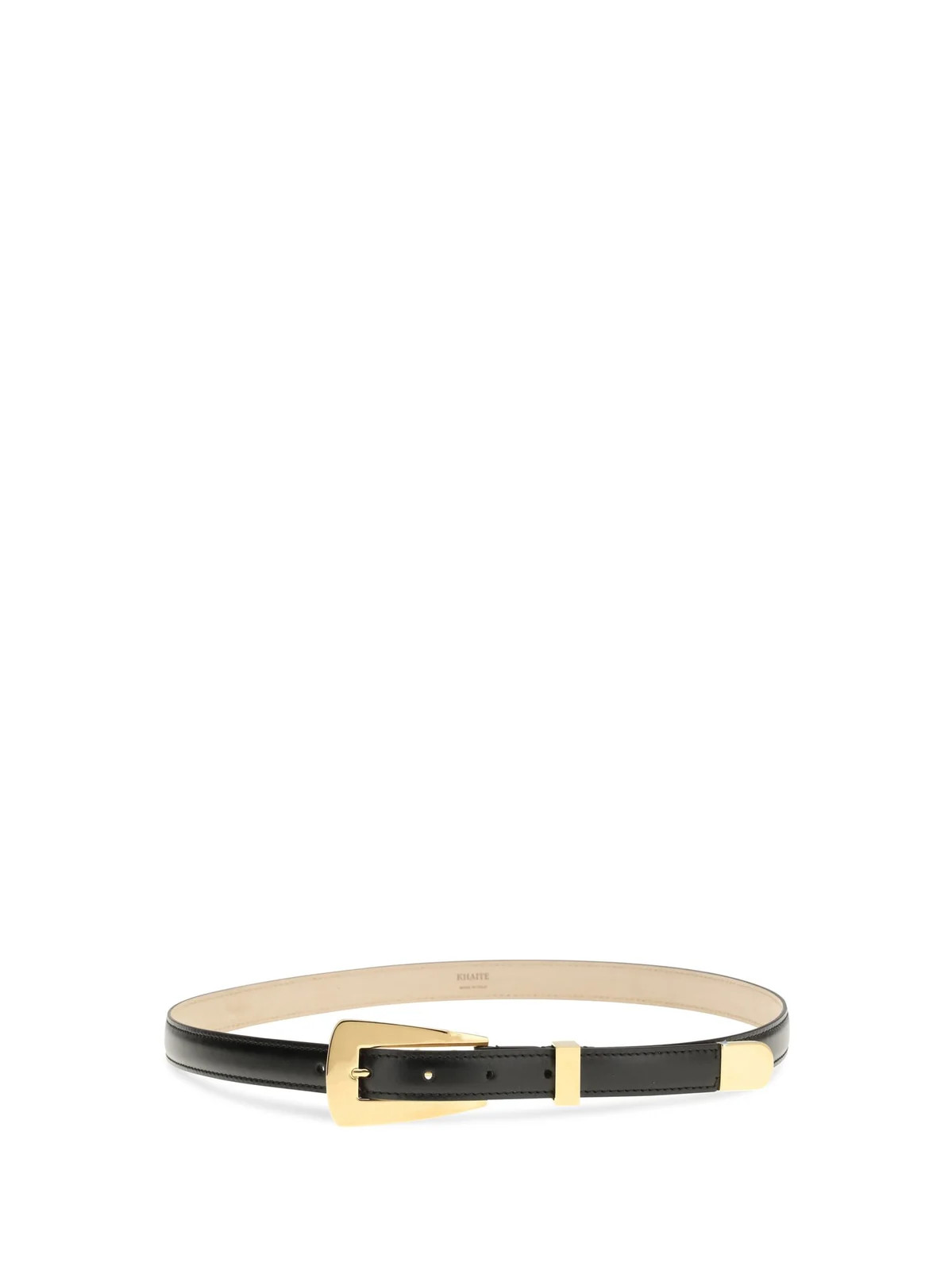 Khaite Lucca Logo Printed Buckle Belt | Cettire Global