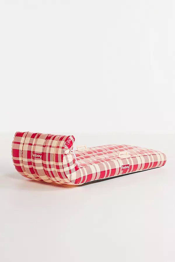 Inflatable Plaid Toboggan Snow Sled By FUNBOY in Red | Anthropologie (US)