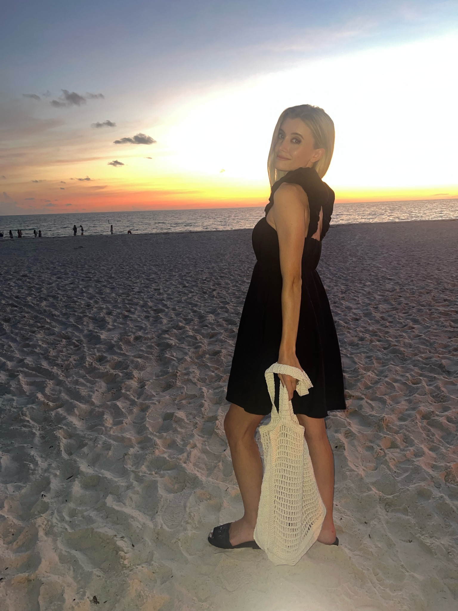 Beach outfit 
Beach dress 
Vacation outfit 
Summer outfit 
Black dress
Tropical vacation 
Beach bag 
Black sandals 
Black flats
Honeymoon bag 
Honeymoon purse 
Hawaii purse 
Crochet bag

#LTKstyletip #LTKshoecrush #LTKSeasonal