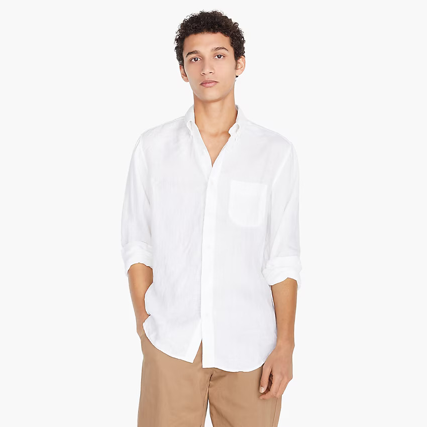 Slim Baird McNutt Irish linen shirt | J. Crew US