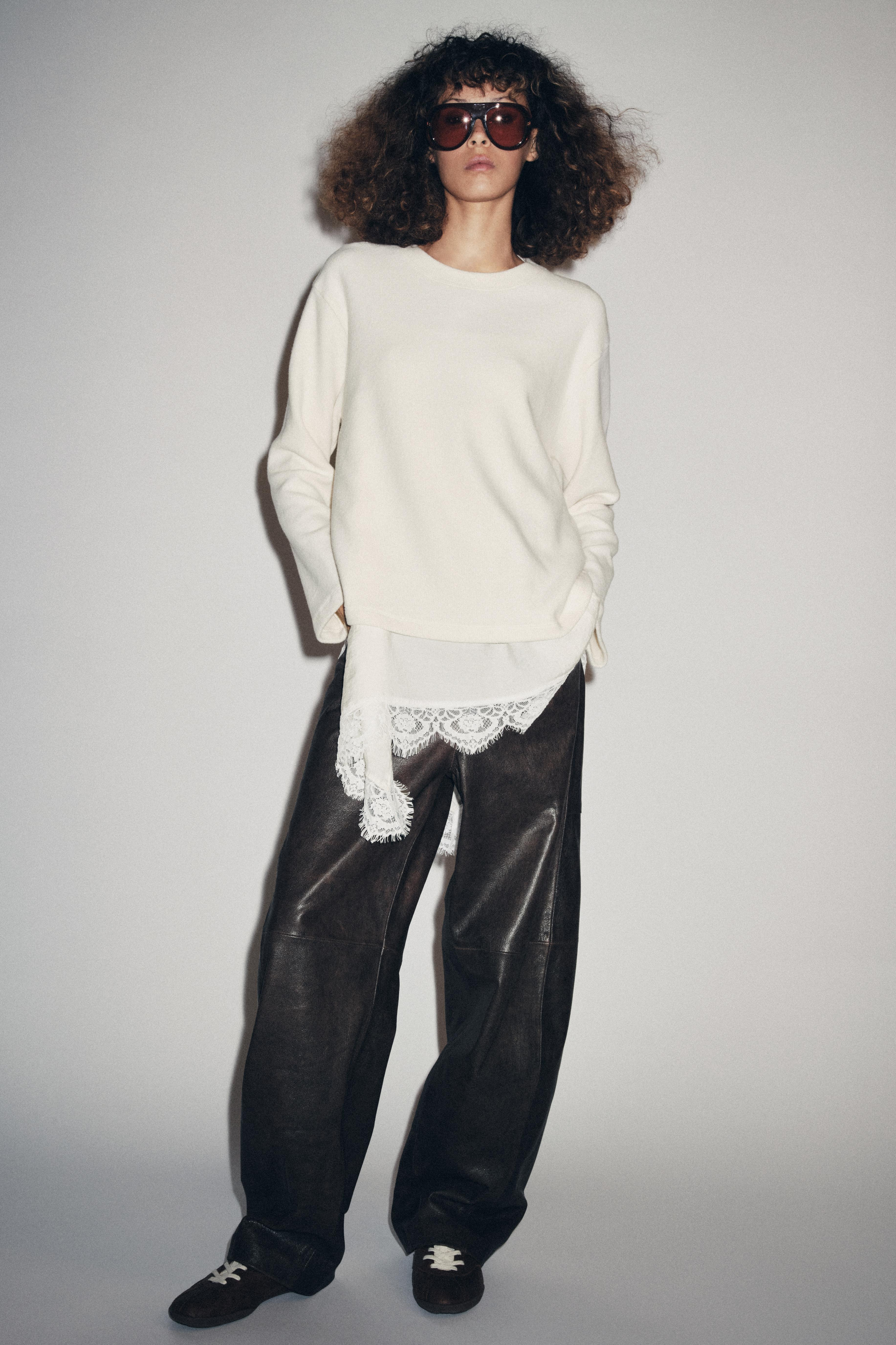 CONTRAST LINGERIE TOP | Zara UK