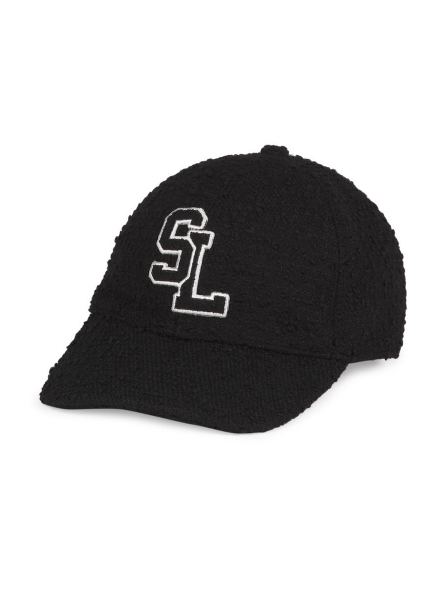 Saint Laurent SL Logo Bouclé Baseball Cap | Saks Fifth Avenue