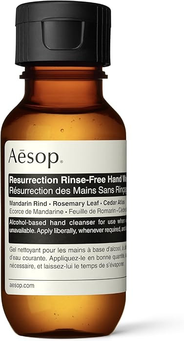 Aesop Resurrection Rinse-Free Hand Wash | Aromatic, Alcohol-Based Gel with Purifying and Hydratin... | Amazon (US)